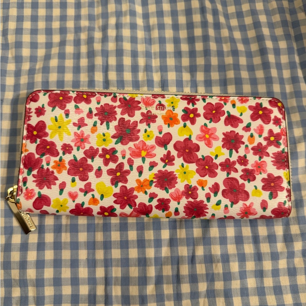 Kate Spade New York Floral Long Bifold Wallet